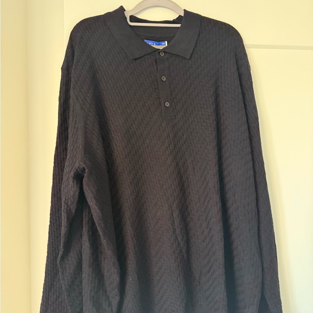Men's Apt. 9 Merino Blend Textured Sweater Polo